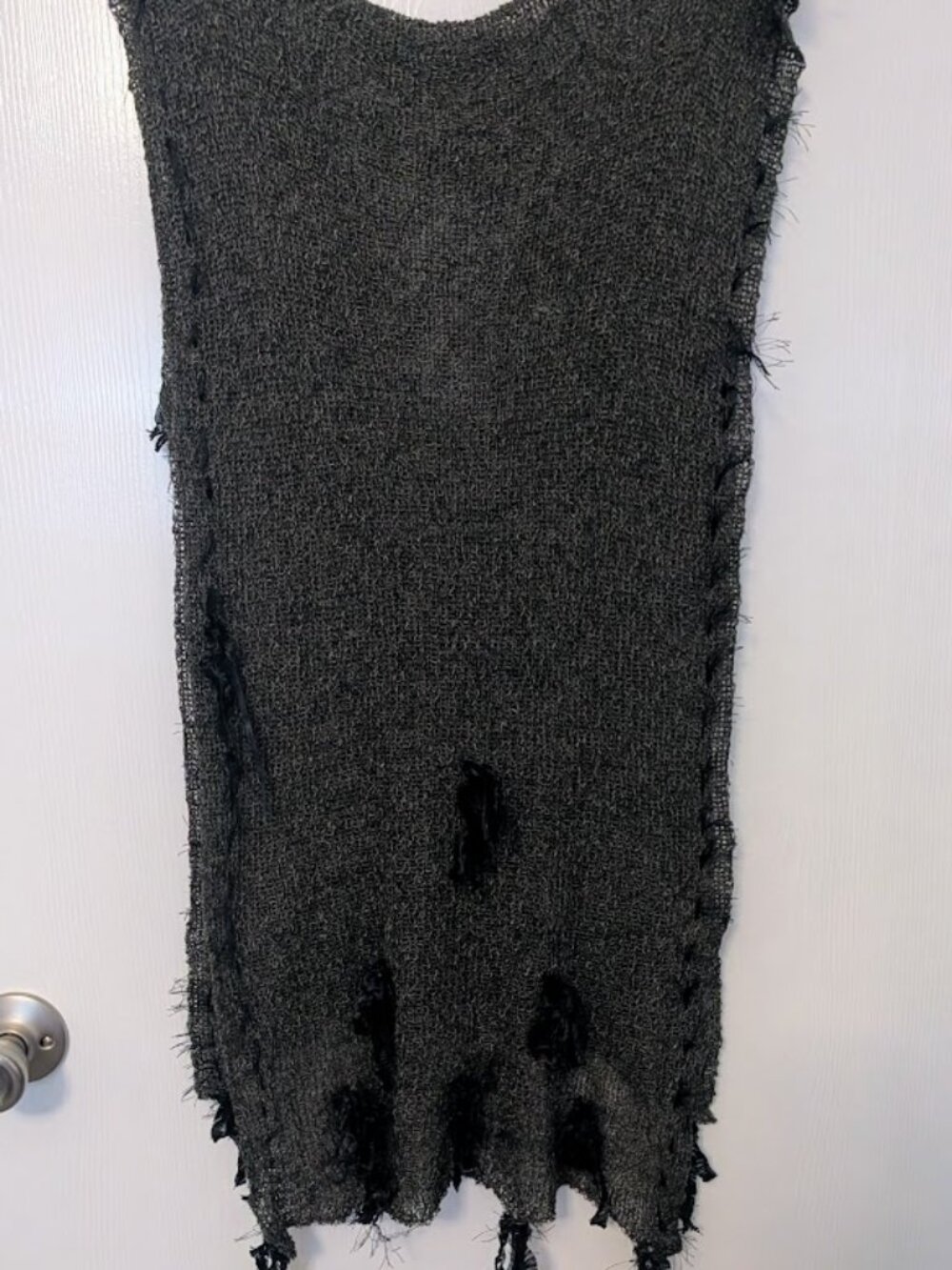 Artisan black knit scarf wrap NWOT